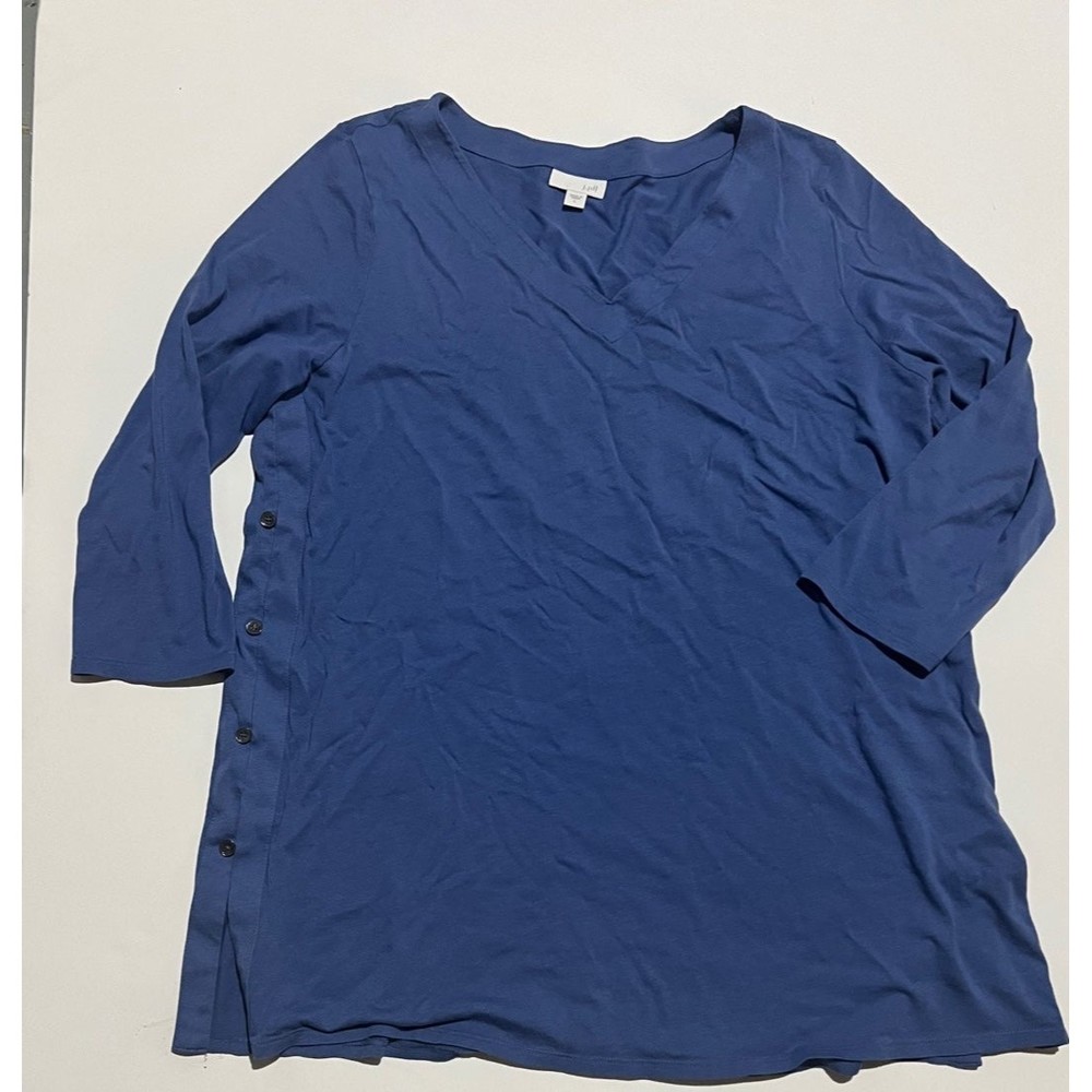 J. Jill Light blue Tunic Top Cotton Blend size L